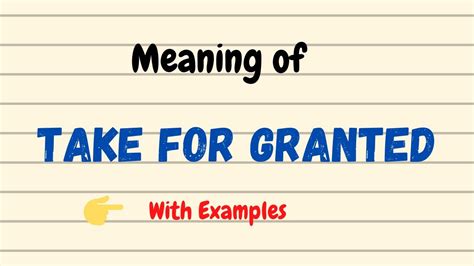 take for granted meaning in tagalog|How to Say Take for granted in Filipino .